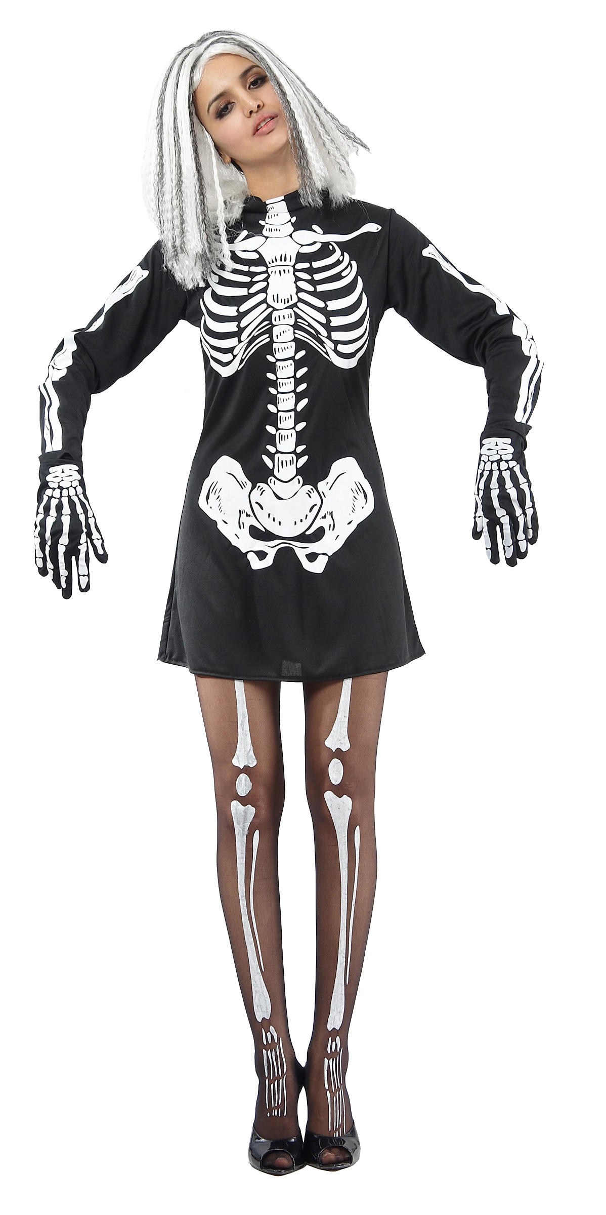 disfraz de esqueleto para halloween mujer