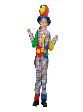 disfraz de payaso con abrigo niños.Este comodísimo traje es perfecto para carnavales.Este disfraz es ideal para tus fiestas temáticas de disfraces de payasos del circo,bufones y arlequines para niños infantiles.                             