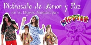 disfraz hippie adultos y infantiles
