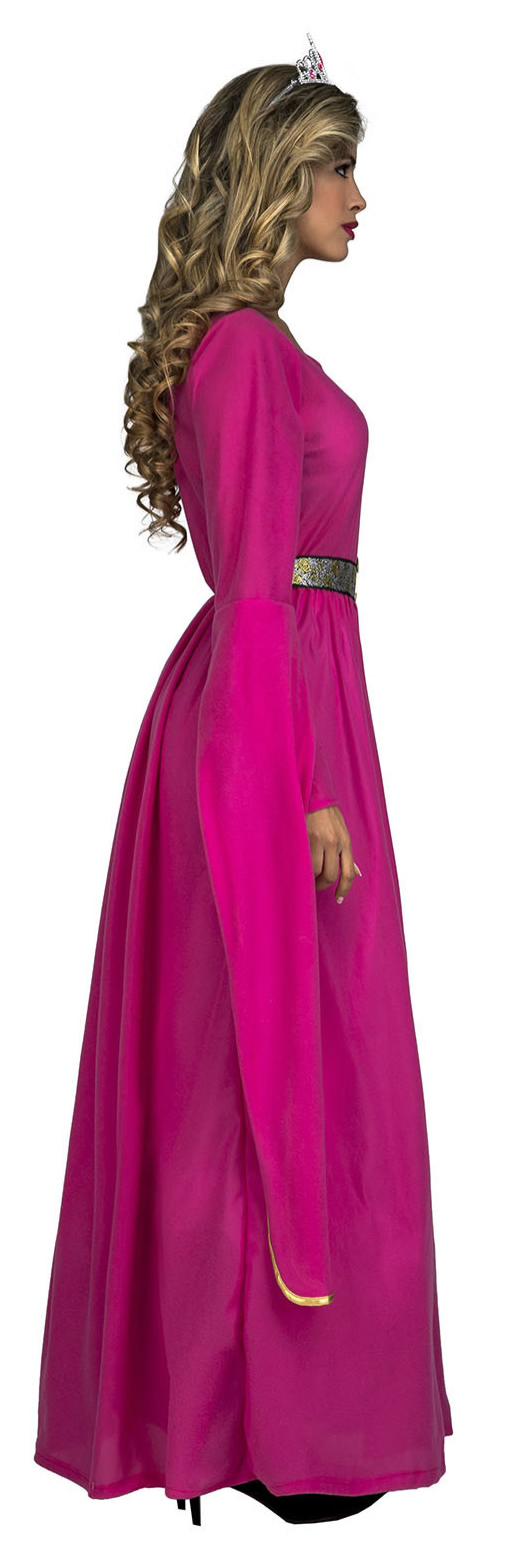 disfraz de princesa medieval rosa mujer