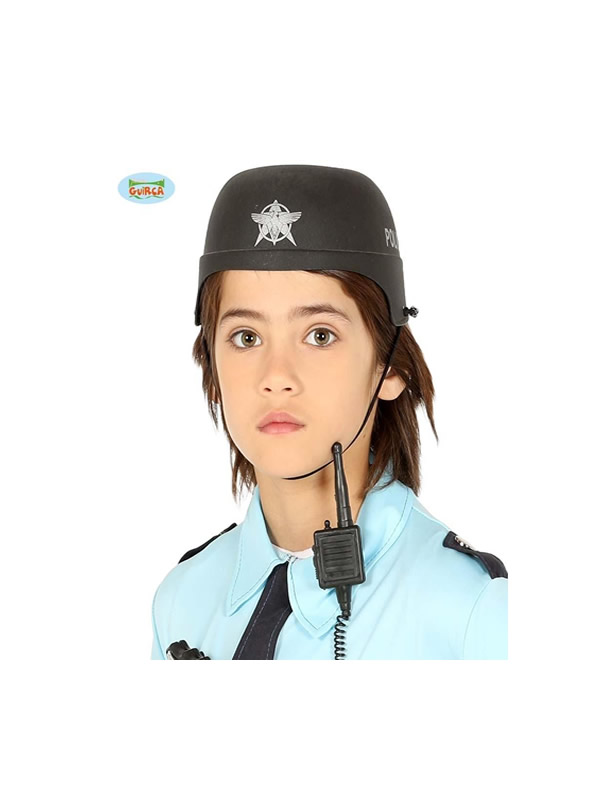 casco de policia infantil