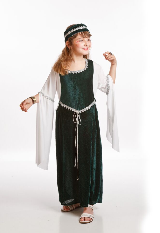 disfraz dama medieval verde para nina varias tallas pr91246.jpg