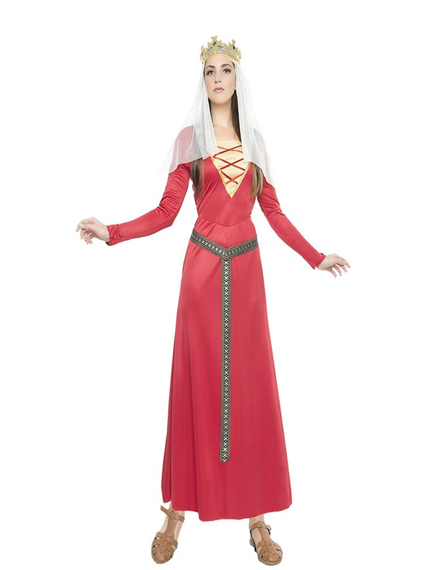 disfraz de dama medieval roja mujer k4472.jpg