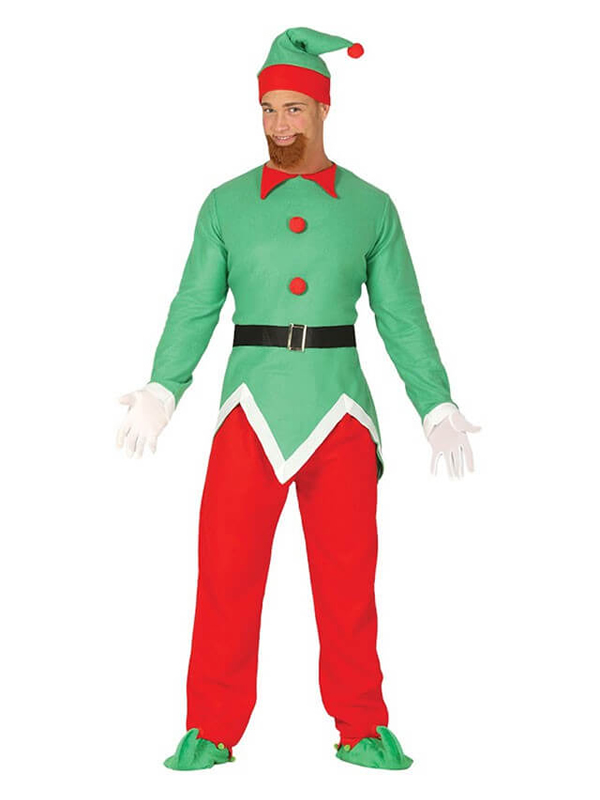 disfraz de elfo verde y rojo hombre G41690.jpg