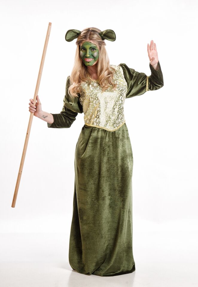 disfraz de fiona verde para mujer