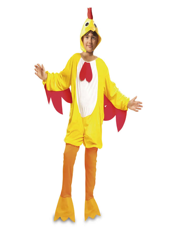 disfraz de gallo amarillo para niño