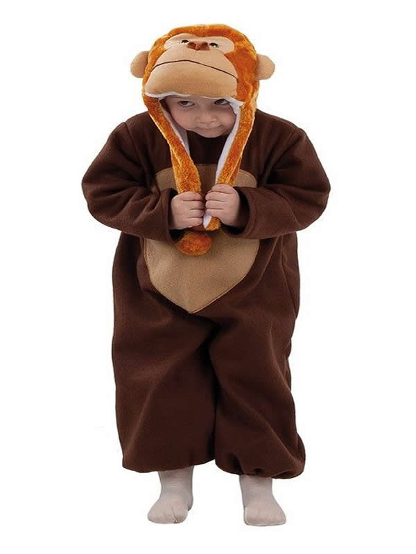 disfraz de mono marron bebe