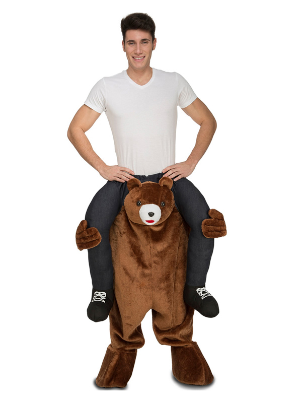 disfraz de oso pardo a hombros para adulto