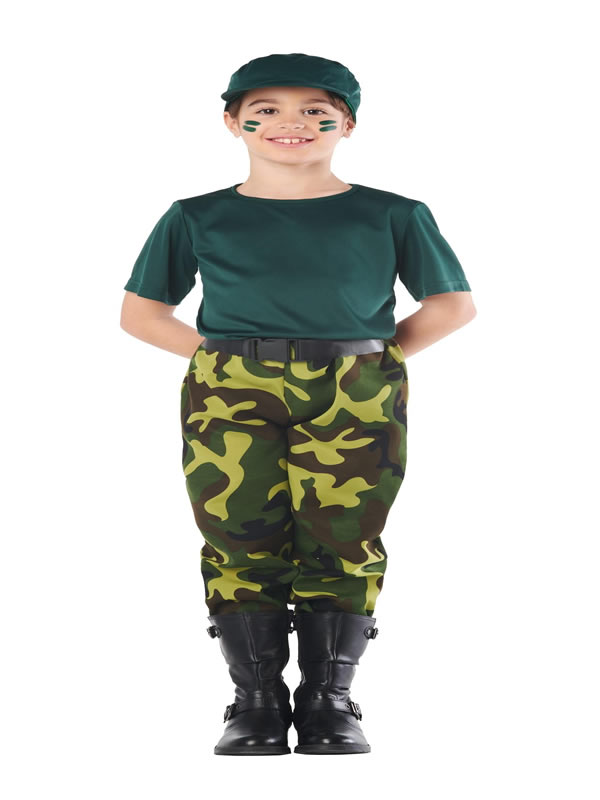 disfraz de paramilitar para infantil