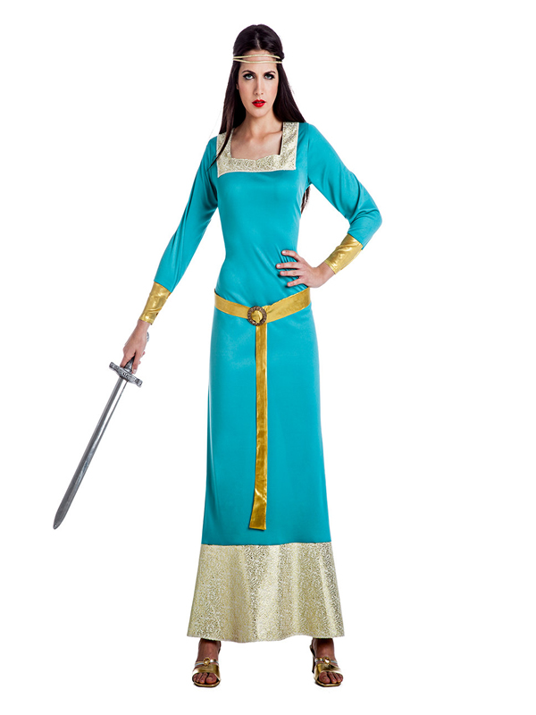 disfraz de princesa medieval azul mujer k0109.jpg