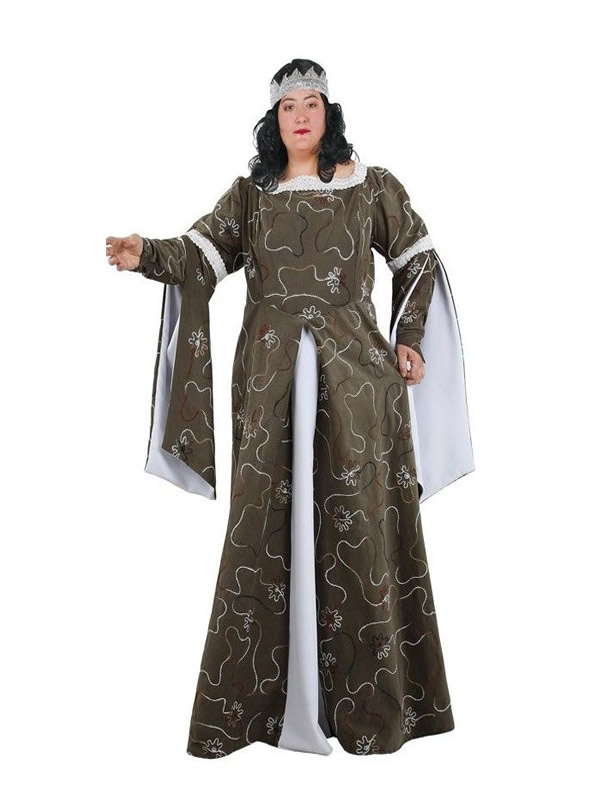 Creo que estoy enfermo práctico dictador disfraz de señora medieval talla grande para mujer