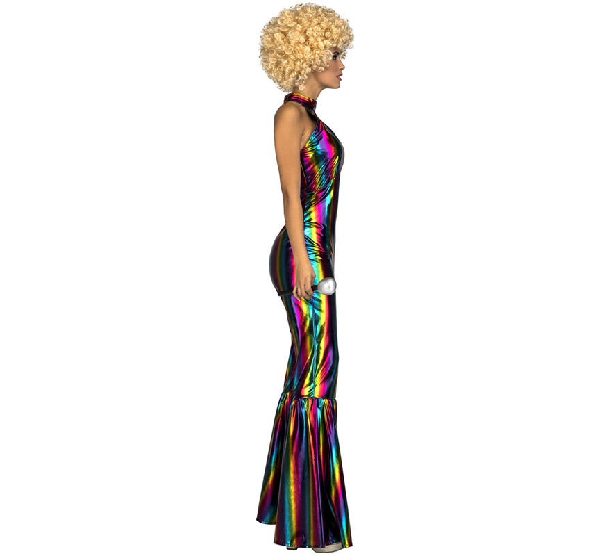 disfraz disco arcoiris para mujer