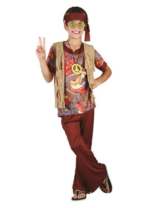 disfraz hippie chaleco de niño