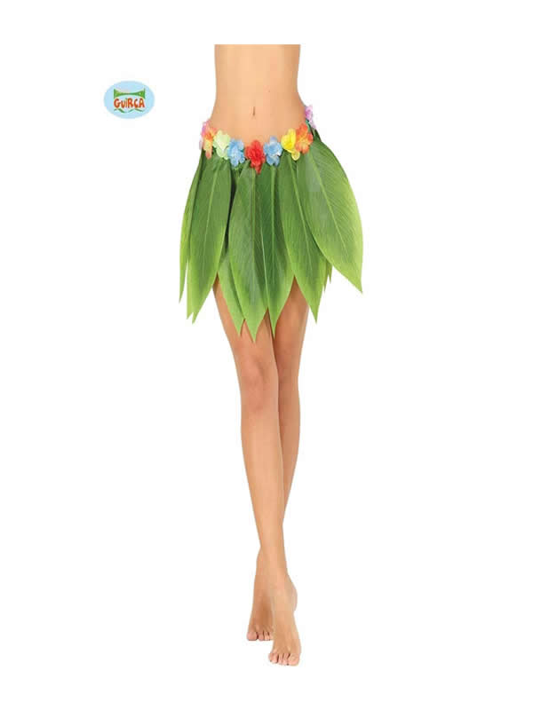 falda hawaiana de hojas 38 cms