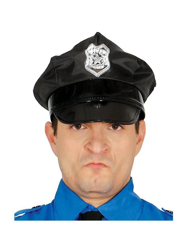 gorra negra policia adulto