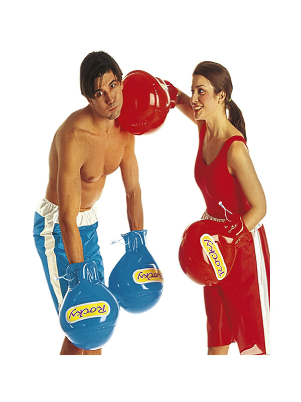 guantes de boxeo hinchables surtidos