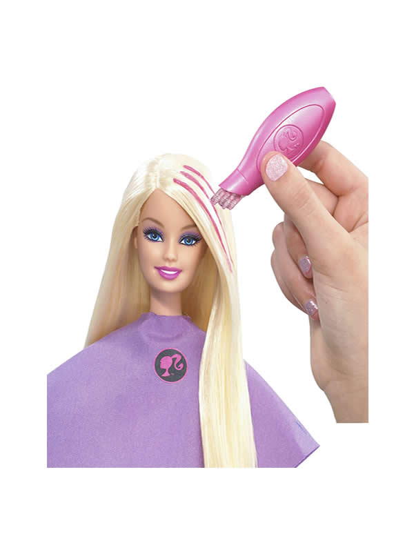 muñeca barbie salon de mechas