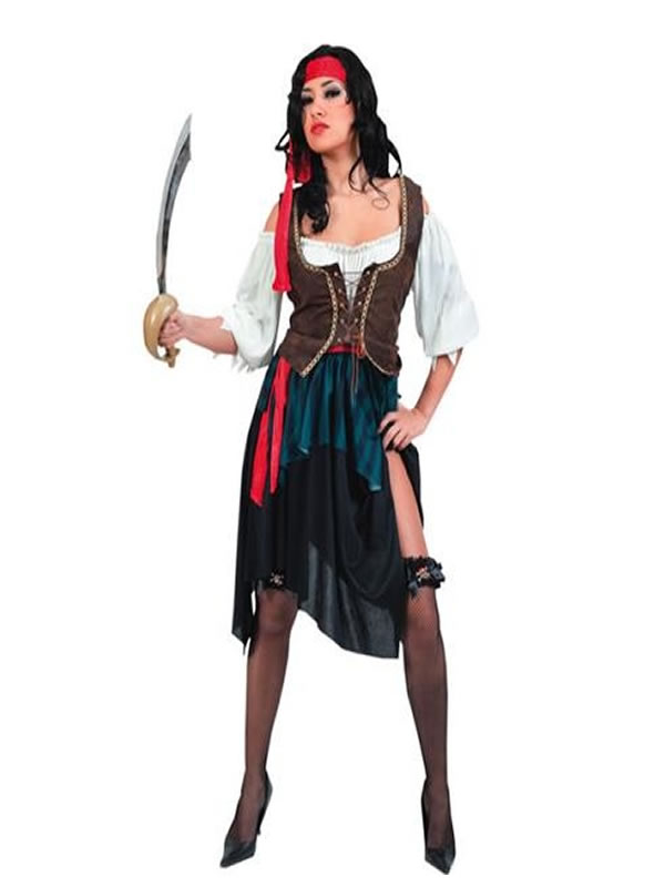 atlántico reunirse ingresos disfraz pirata corsaria mujer
