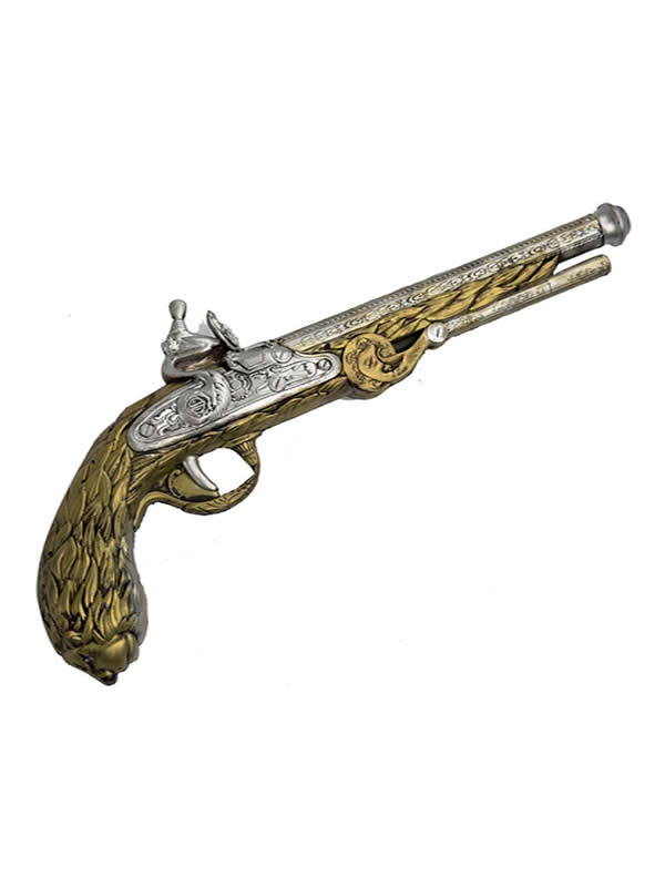 revolver steampunk dorado de foam 39x12 cm 205685.jpg