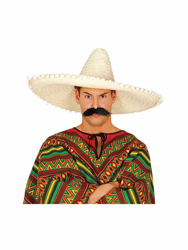 sombrero mexicano paja 60 cms adulto