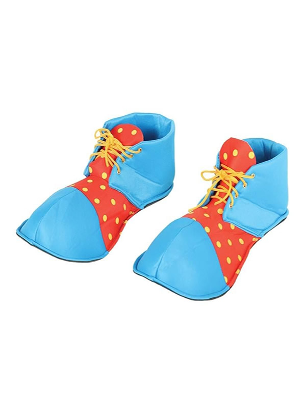 zapatos payaso azules y rojos 36 cms