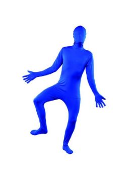 disfraz de morphsuits azul adulto