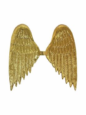 alas de angel doradas plastico infantil 37x40 cm