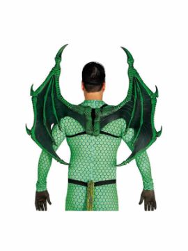 alas de dragon verdes 100 x 80 cm