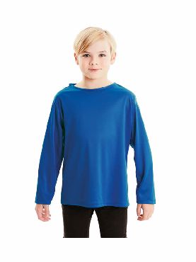 camiseta azul basica infantil