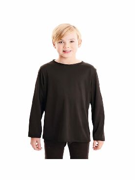 camiseta negra basica infantil