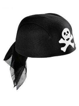 casquete pirata con pañuelo