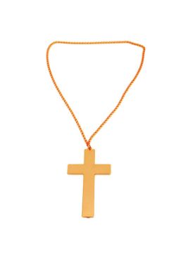 cruz de madera dorada 10x6 cm