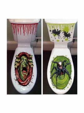 decoracion para wc halloween surtidos