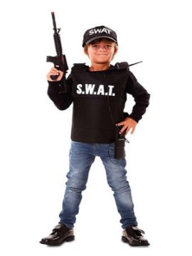disfraz de agente swat para niño