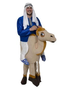 disfraz de arabe con camello hombre