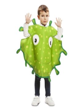 disfraz de bacteria verde para niño