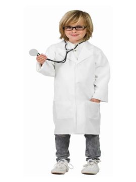disfraz de bata doctor infantil