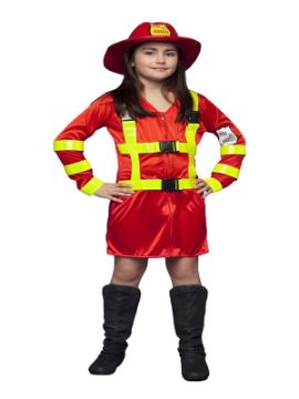 disfraz de bombera niña