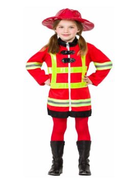 disfraz de bombera para niña