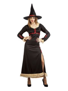 disfraz de bruja costuras mujer
