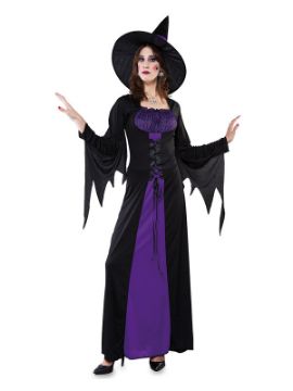 disfraz de bruja purpura para mujer
