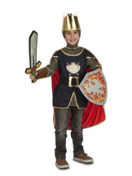 disfraz de caballero medieval con accesorios niños