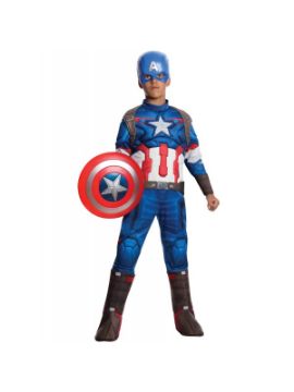 disfraz de capitan america vengadores deluxe para niño