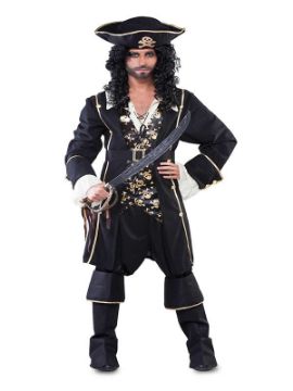 disfraz de capitan pirata negro hombre