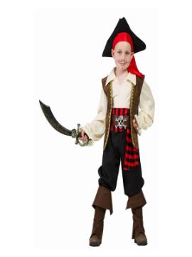 disfraz de capitan pirata para niño
