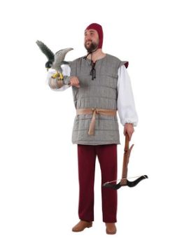 disfraz de cetrero medieval hombre