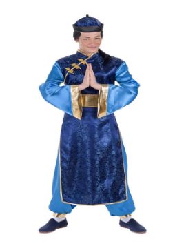disfraz de chino azul para hombre