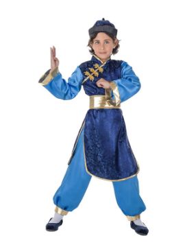 disfraz de chino azul para niño