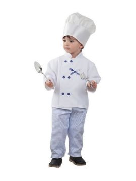 disfraz de cocinero azul niño