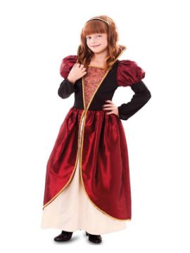 disfraz de cortesana medieval para niña